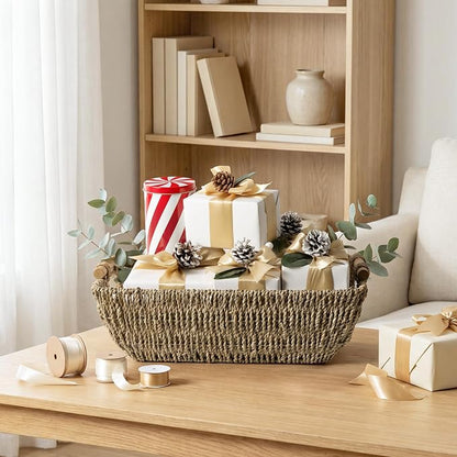 StorageWorks Hand-Woven Jumbo Storage Baskets - Image 8