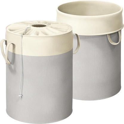Simple Houseware 74L Collapsible Laundry Hamper, Round Cotton Basket by SimpleHouseware