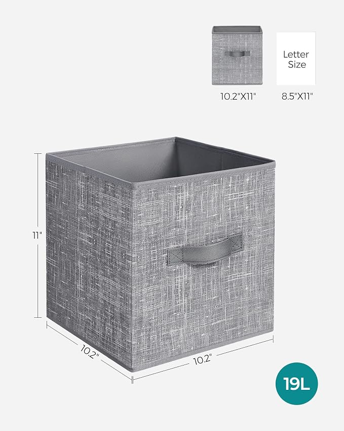 SONGMICS Storage Cubes, 11-Inch Non-Woven Fabric Bins - Image 4