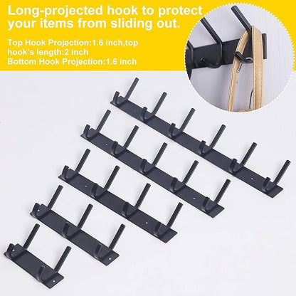 WEBI Coat Rack Wall Mounted, 2 Coat Hooks - Image 7