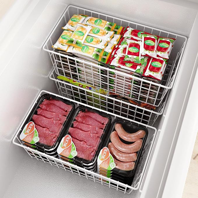 Orgneas Freezer Organizer Bins, Upright Freezer Basket Drawer Organizer Bins - Image 4