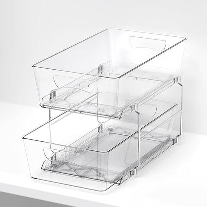 Simple Houseware 2 Tier Basket Drawer Cabinet Pull-Out Organizer - Image 9