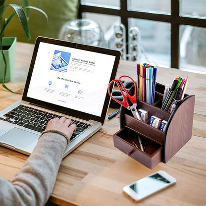 Siveit Wooden Desktop Organizer - Image 2
