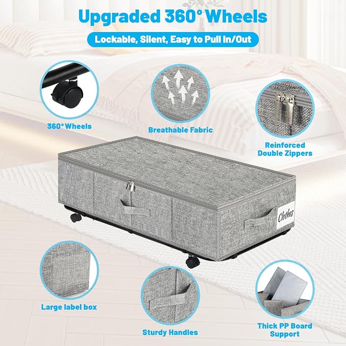 Large Sturdy Under Bed Storage - Image 3