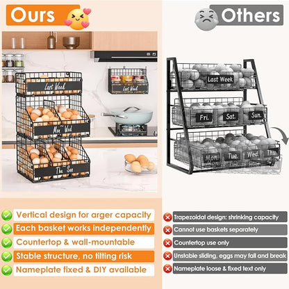 3-Tier Egg Holder Countertop - Image 7