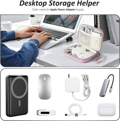 Charger Case for Macbook, Portable Tech Electronic Organizer Bag, Small Travel - Image 3