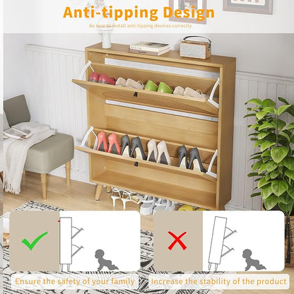 Fsbecl Shoe Storage Cabinet for Entryway - Image 9
