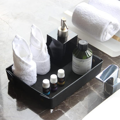CASIRENA Father's Day Gifts Faux Leather Valet Tray Organizer - Image 8