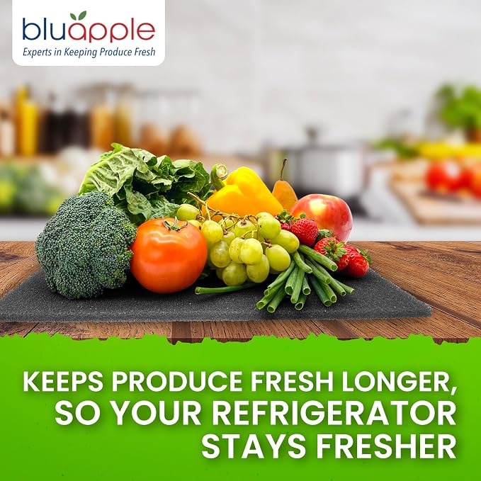 Bluapple FreshMats, Refrigerator Bin Liner, Fridge Drawer Mats, Crisper Life - Image 5