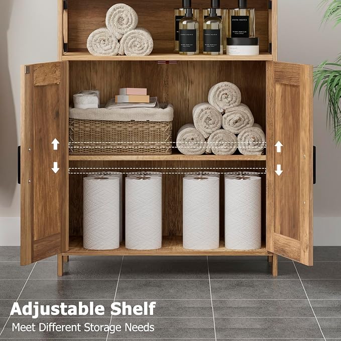 Homhedy Farmhouse Bathroom Storage Cabinet - Image 4
