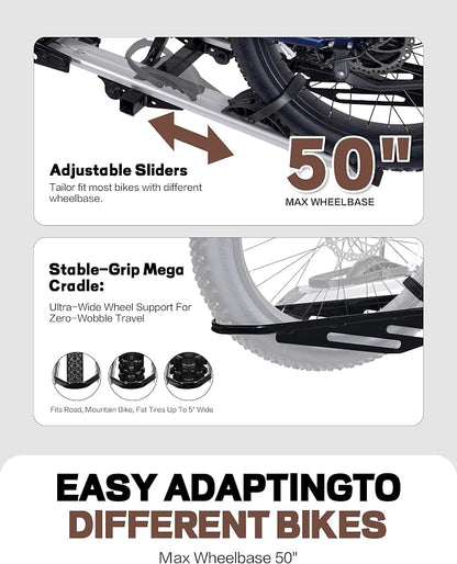 Young Hitch Mount Bike Rack - Image 6