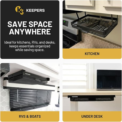 KEEPERS Anything Keeper — Compact 11x10in Under-Cabinet Slide-Out Drawer - Image 2
