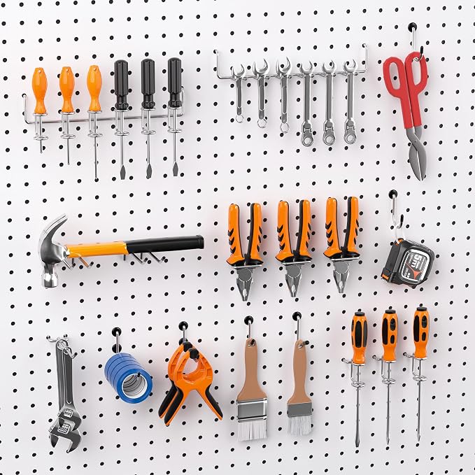 FRIMOONY Peg Board Organizer Accessories, Pegboard Hook Locks, - Image 2