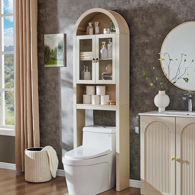 IFGET Arched Over The Toilet Storage Cabinet by IFGETEnrichYourLivingSpace