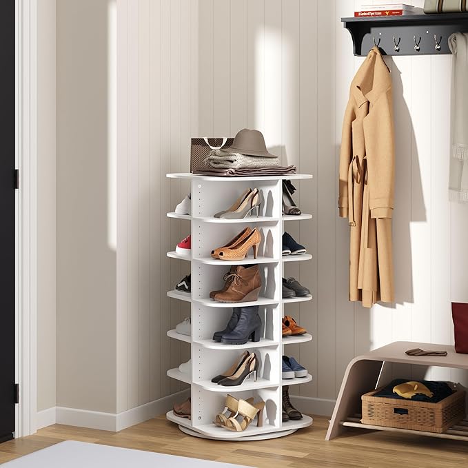 ClosetMaid Multipurpose Carousel Storage and Shoe Tower, 22.79" W x 47.48" H x - Image 2