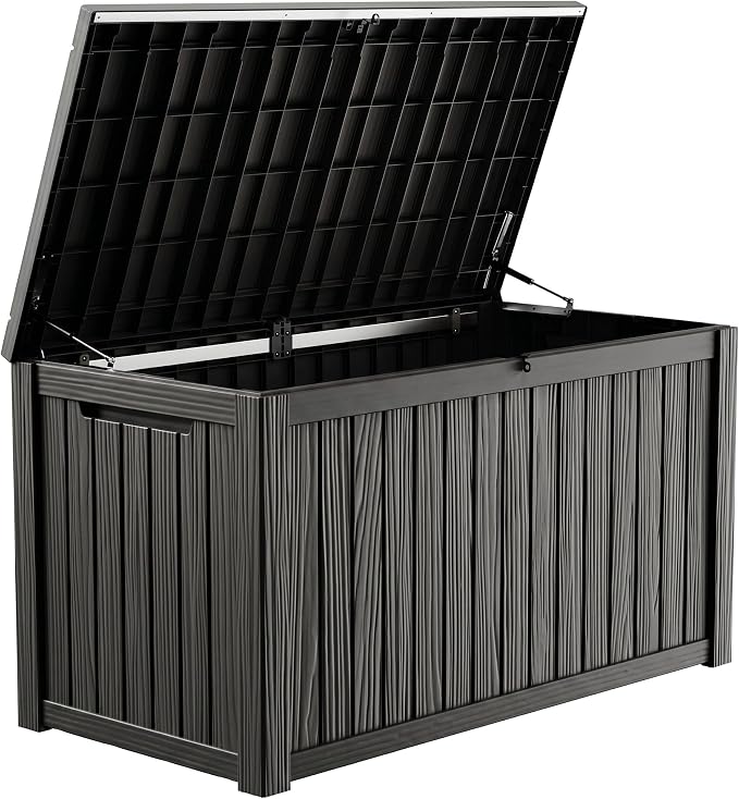 PatioZen 200 Gallon Deck Box, Outdoor Storage Box, Outdoor Storage Box by OutdoorLivingPerfected