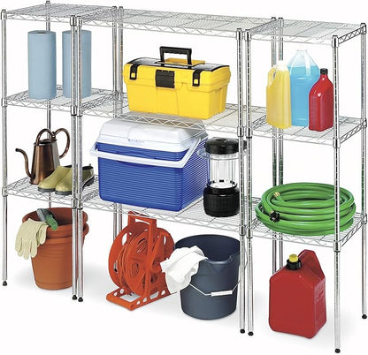 Whitmor Wire Shelving Unit, Metal Storage Shelves, Durable Heavy Duty Shelf - Image 5