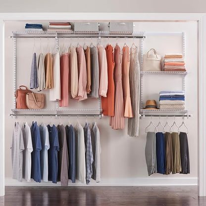 Rubbermaid Configurations Custom Closet Kit 4-8 Ft. Adjustable Metal Wire by Rubbermaid