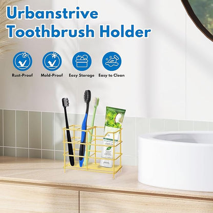 Urbanstrive 304 Stainless Steel Bathroom Toothbrush Holder Toothpaste Holder - Image 7