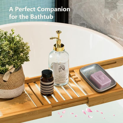 Gomakren Soap Dish for Shower, Ceramic Soap Dishes for Bar Soap Sponge - Image 4