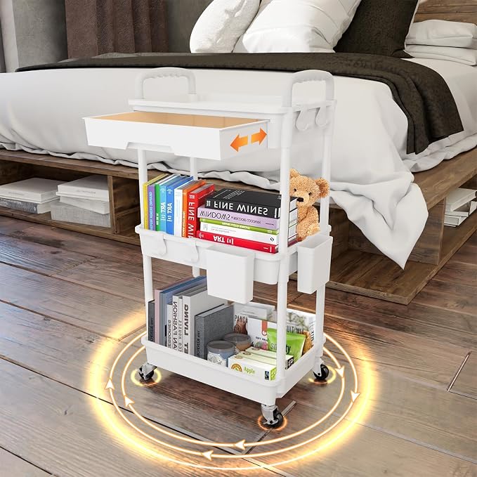 3 Tier Rolling Utility Cart - Image 3