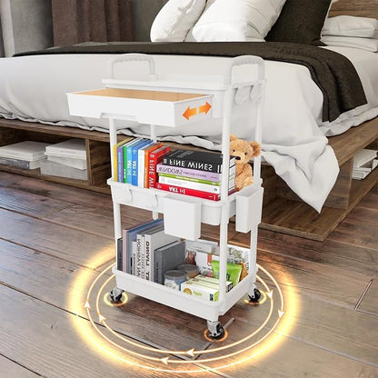 3 Tier Rolling Utility Cart - Image 3