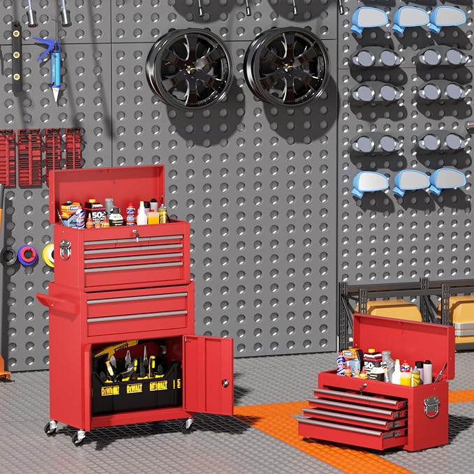 INTERGREAT 8 Rolling Drawers Tool Chest, Assembled Tool Chest - Image 2