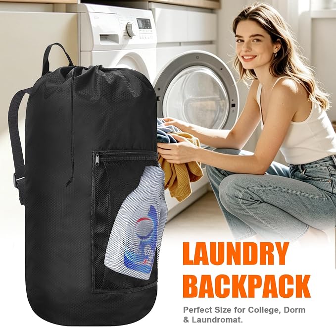 Laundry Bag Backpack Durable Laundry Bag - Image 4