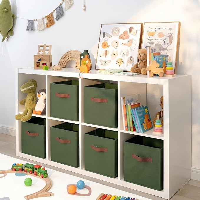 GRANNY SAYS Cube Storage Bins, 11 Inch Storage Cube Organizer, Collapsible - Image 5