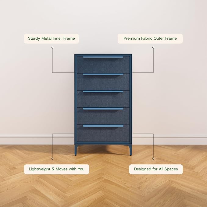 tinge Naima Premium Fabric Dresser - Image 6