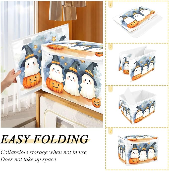 Cute Cartoon Ghosts Storage Bins - Image 4