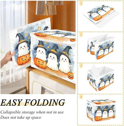 Cute Cartoon Ghosts Storage Bins - Image 4