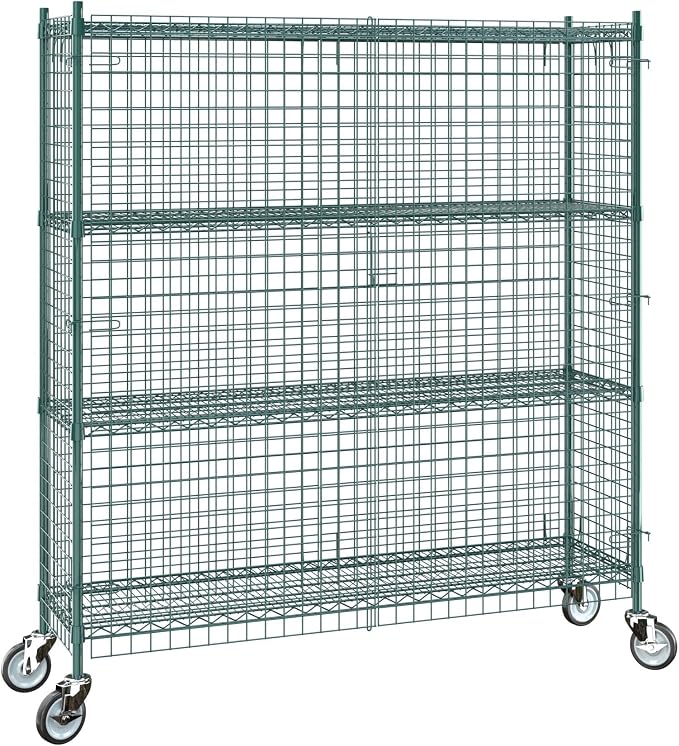 18"x60"x70" Metal Wire Green Security Heavy Duty Commercial NSF Certified - Image 3