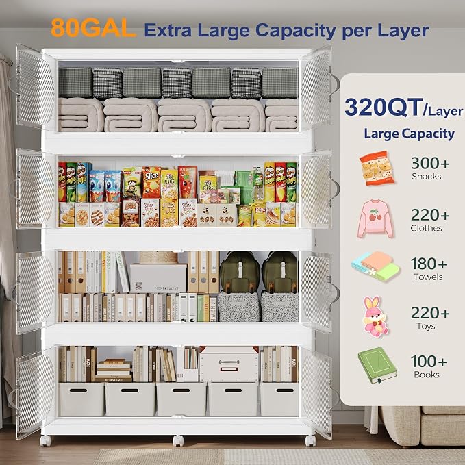1280QT Extra Large Stackable Storage Bins - Image 3