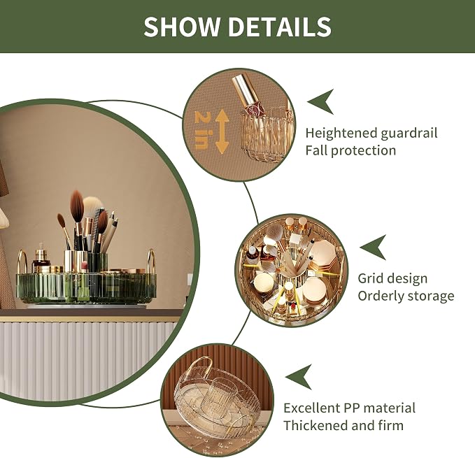 YCIA&DONE Rotating Makeup Organizer - Image 7