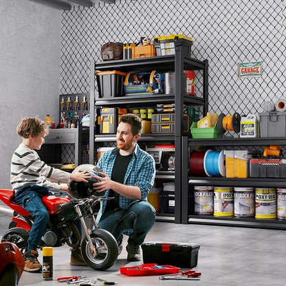 71" H-35 W Garage Shelving Heavy Duty Storage Shelves, Metal Adjustable - Image 2