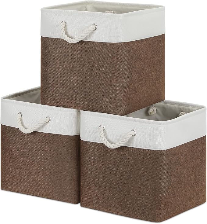 Bidtakay Collapsible Rustic Cube Storage by BidtakayBaskets