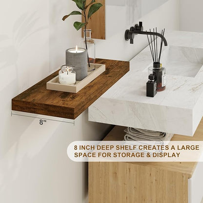 Fun Memories Floating Shelves 55 Inch Long, 8 Deep Floating Shelves - Image 4