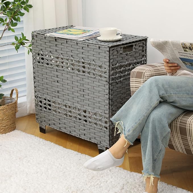 OIAHOMY Laundry Hamper with Lid, 140L Clothes Hamper with 3 Removable Liner Bags - Image 2