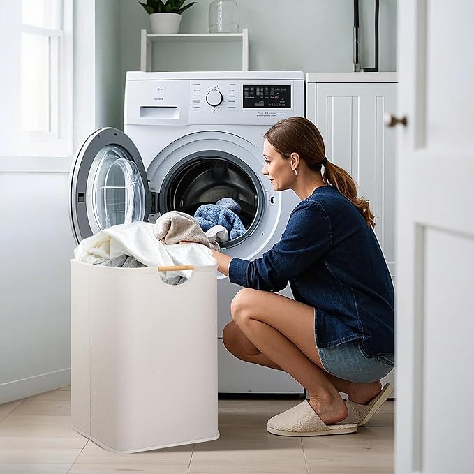 STORAGE MANIAC 1-Pack Large Laundry Hamper, 100L Collapsible Laundry Basket - Image 7