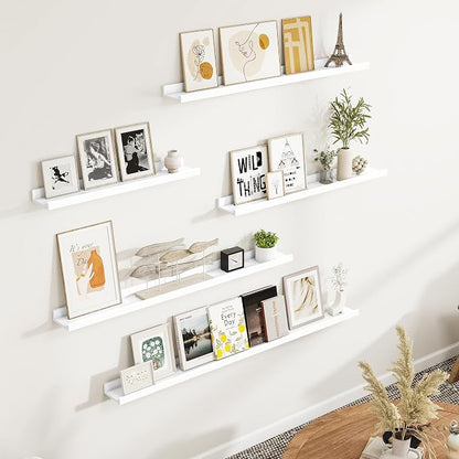 Fun Memories Picture Ledge Shelf, 32 Inch Picture Shelves - Image 2