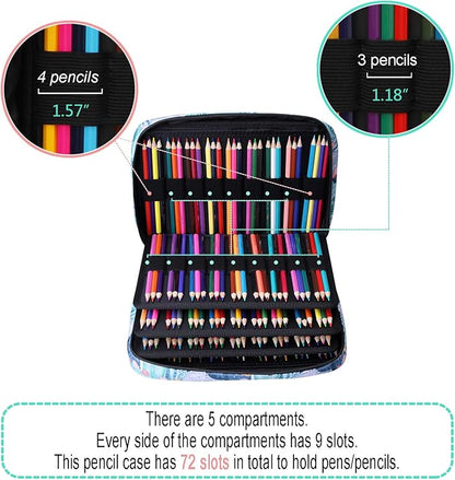 JAKAGO 220 Slots Colored Pencil Case Large Capacity Pen Holder - Image 3