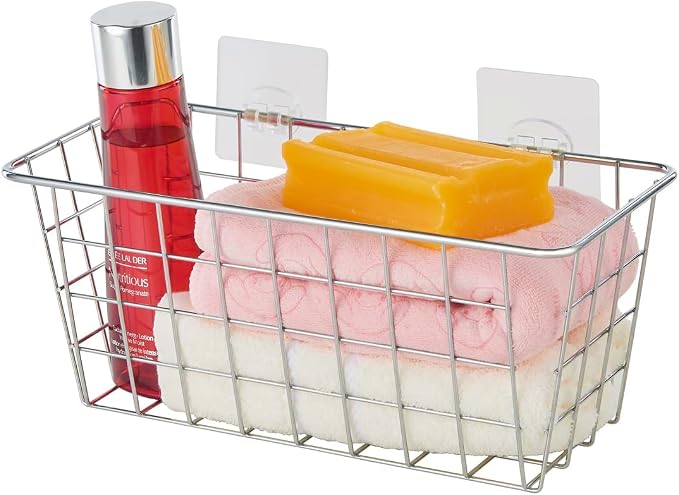 JUNCHU CHERRY 5 Pack Hanging Storage Basket, Bathroom Basket, Household Goods - Image 9