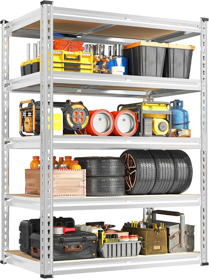 REIBII 72.05" H Storage Shelves 2300LBS Garage Shelving Heavy Duty Metal by REIBII