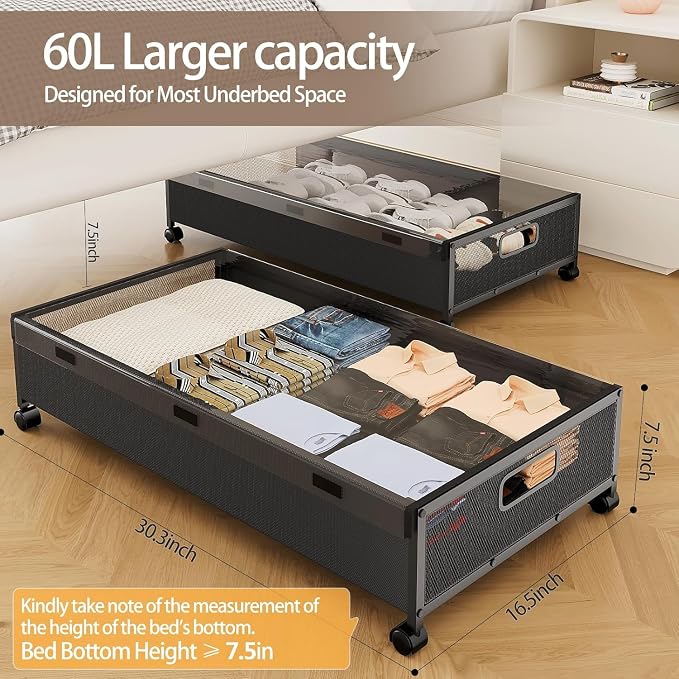 KITHELP Under Bed Storage Containers - Image 2