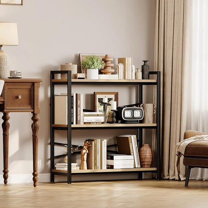 Book Shelf, 3 Tier Bookshelf 31.49" Width, Book Shelf Storage and Organization - Image 6