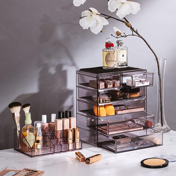 Sorbus Clear Cosmetic Makeup Organizer - Image 3