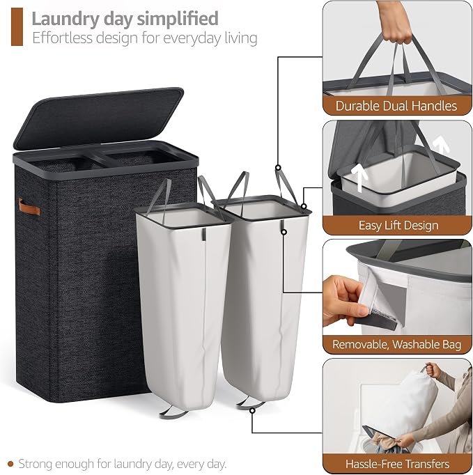 Sorbus Laundry Hamper with Lid - Image 5
