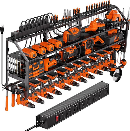 Extra Large Power Tool Organizer Wall Mount by YFFSRJDJ