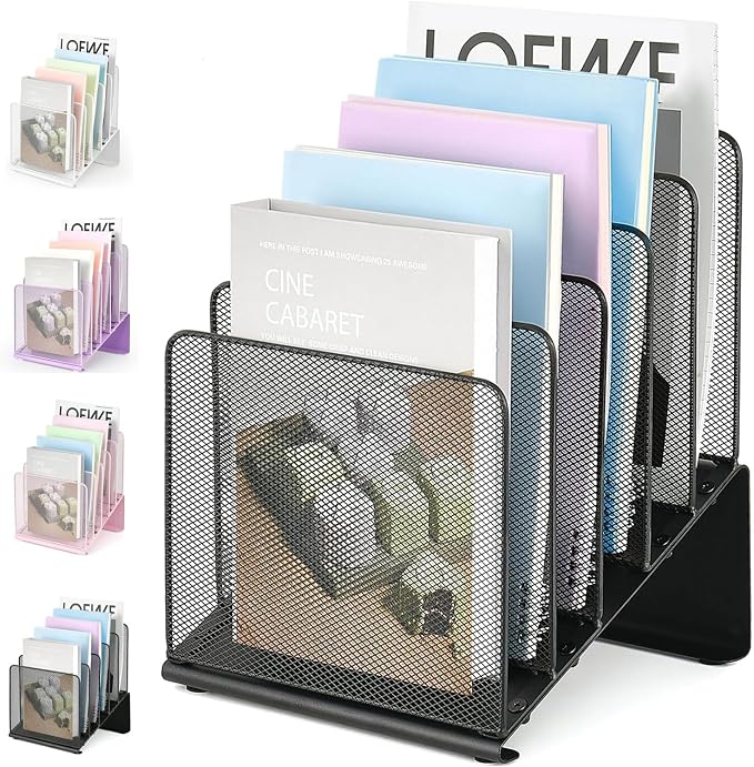 File Organizer for Desk, File Folder Organizer by RefinedOfficeEasyManagemen